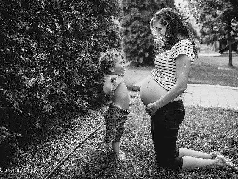 Photos de maternité avec enfant