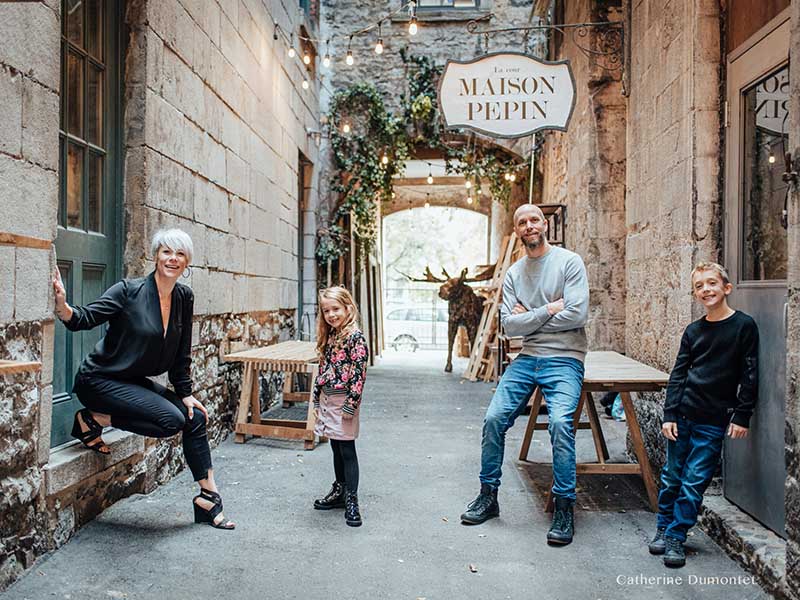 séance famille à la Maison Pépin