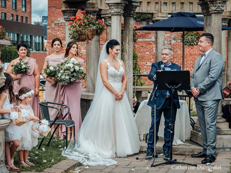 cérémonie de mariage à l'Ambroisie et l'Espace Canal