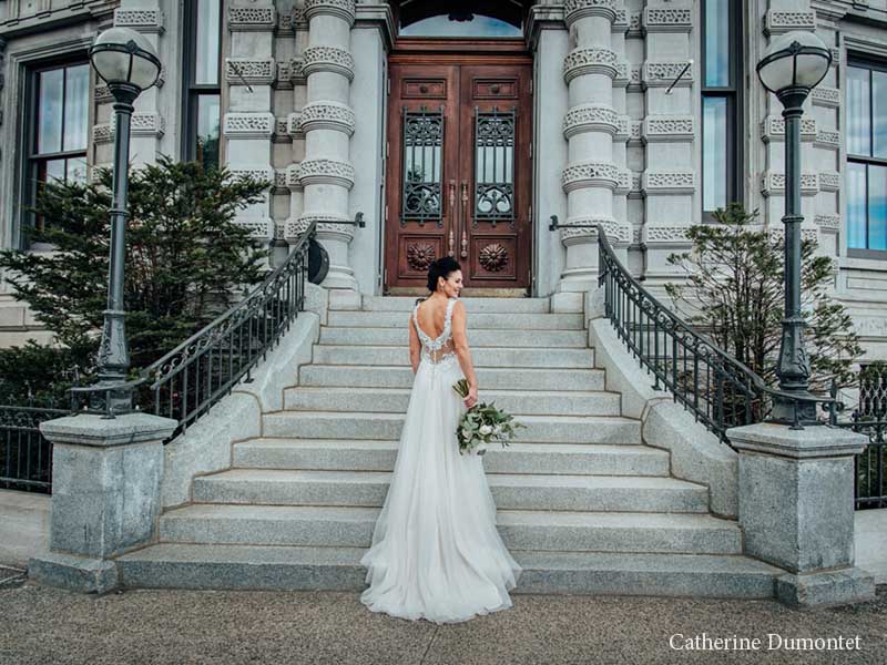 La mariée dans le Vieux-Montréal