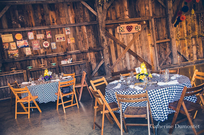 tables décorées au Jude-Pomme