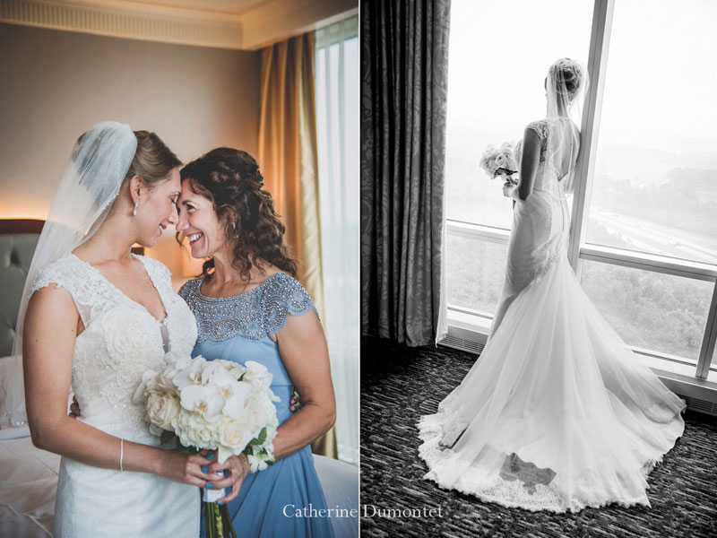La mariée et sa mère au Hilton Lac-Leamy