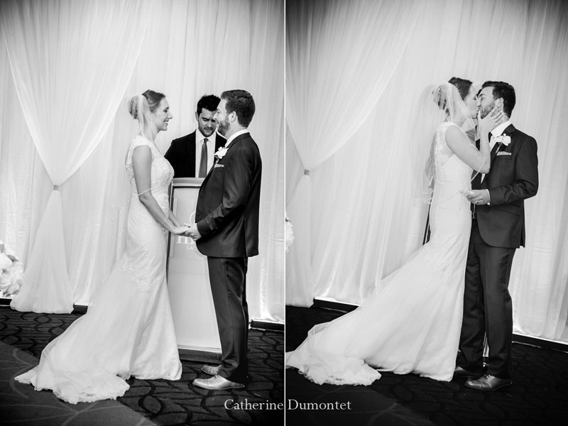 cérémonie de mariage au Hilton Lac-Leamy