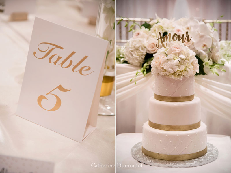 Décorations mariage au Hilton Lac-Leamy