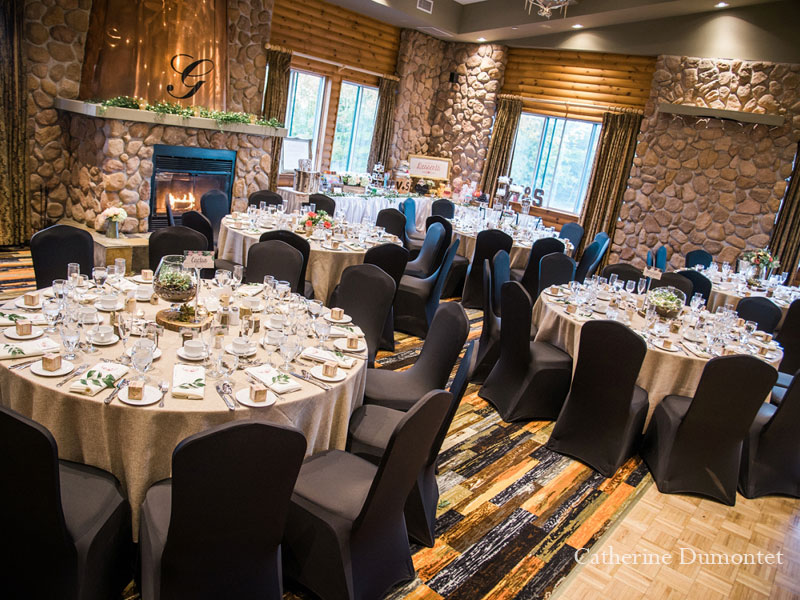 salle de réception à l'Hôtel Mont-Gabriel