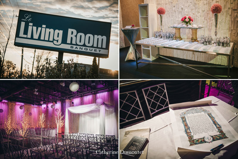 Décor de mariage au Living Room de Montreal