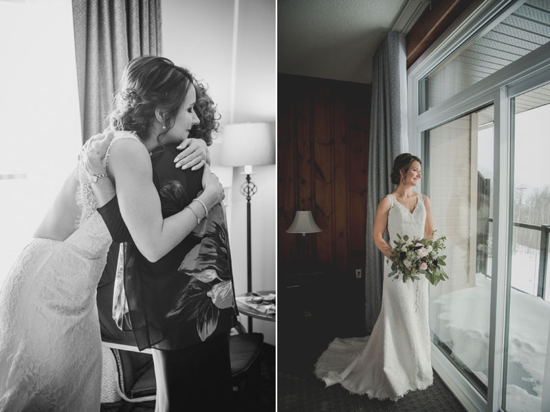 Préparation de la mariée au Mont-Gabriel