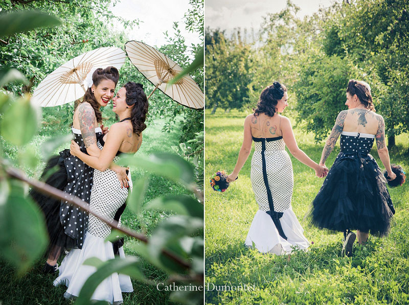 mariage gay style pin-up rockabilly