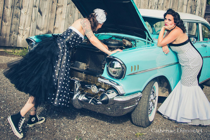 mariage rétro pin-up au Jude-Pomme