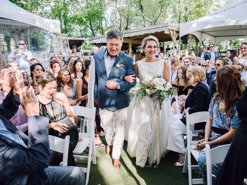 arrivée de la mariée à l'Ile Navark