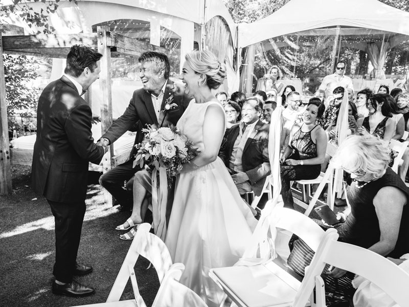 arrivée de la mariée à l'Ile Navark