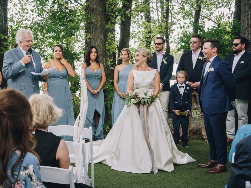 cérémonie de mariage à l'Ile Navark