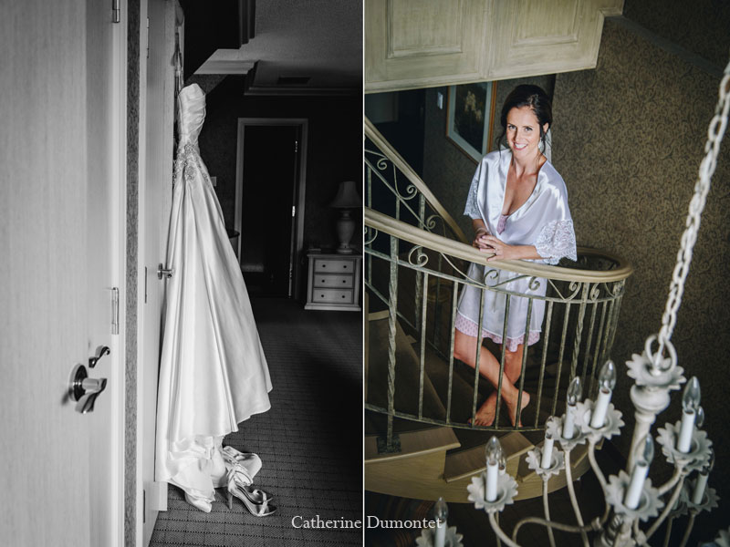 préparatifs de la mariée au Château Vaudreuil