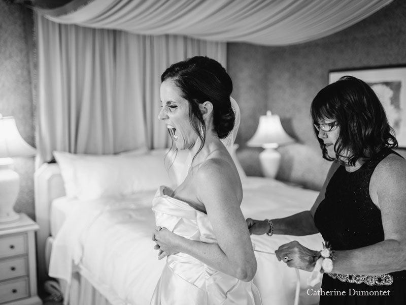 préparatifs de la mariée au Château Vaudreuil