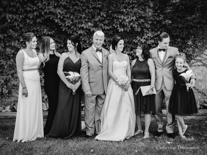 famille de la mariée au Château Vaudreuil