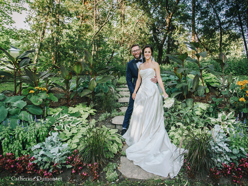 les mariés au Manoir Grant à Valleyfield