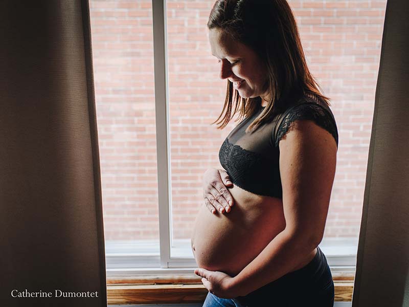 Photos de maternité avec maman