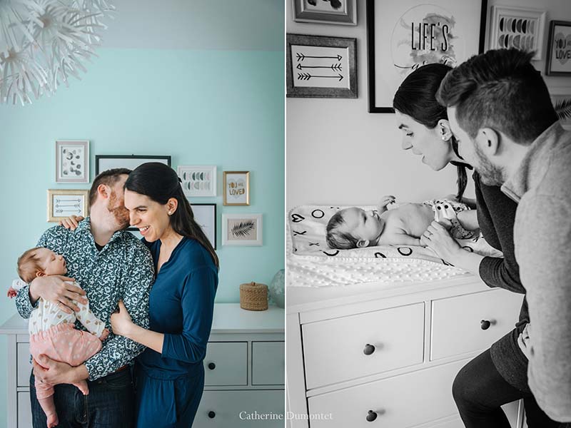 photos de bébé à la maison