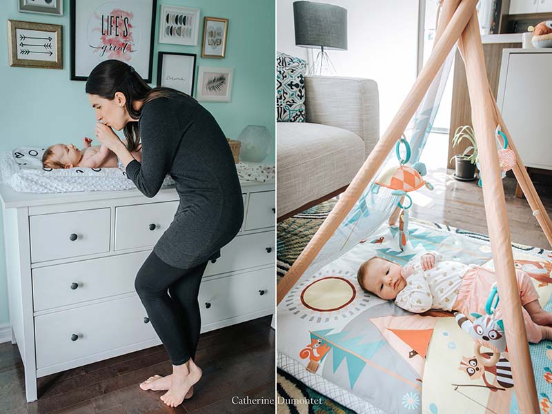 photos de bébé à la maison