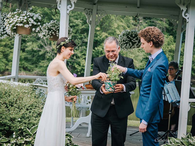 Cérémonie de mariage au Vieux Moulin à Rigaud