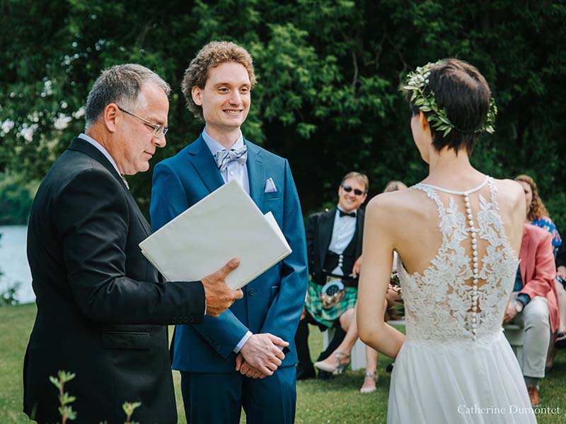Cérémonie de mariage au Vieux Moulin à Rigaud