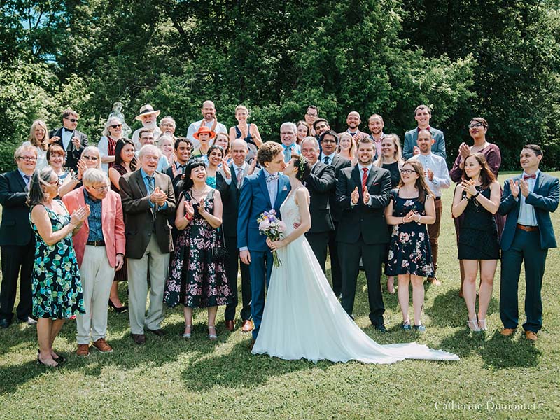 Photo de groupe au Vieux Moulin à Rigaud