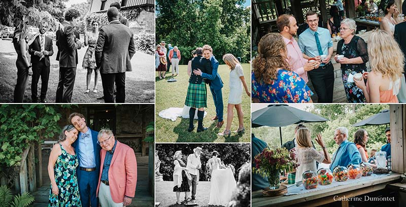 cocktail de mariage au Vieux Moulin à Rigaud