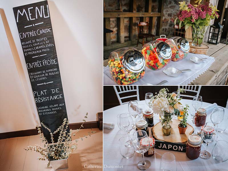 Décorations de mariage au Vieux Moulin à Rigaud