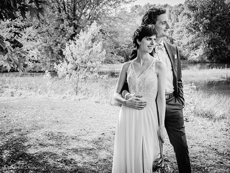 Les mariés au Vieux Moulin à Rigaud