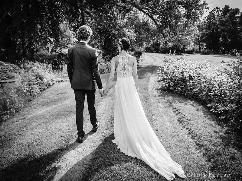 Les nouveaux mariés au Vieux Moulin à Rigaud