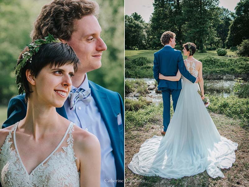 Les nouveaux mariés au Vieux Moulin à Rigaud