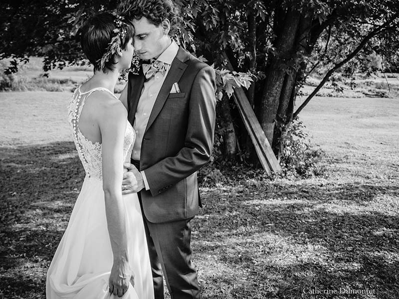 Les nouveaux mariés au Vieux Moulin à Rigaud