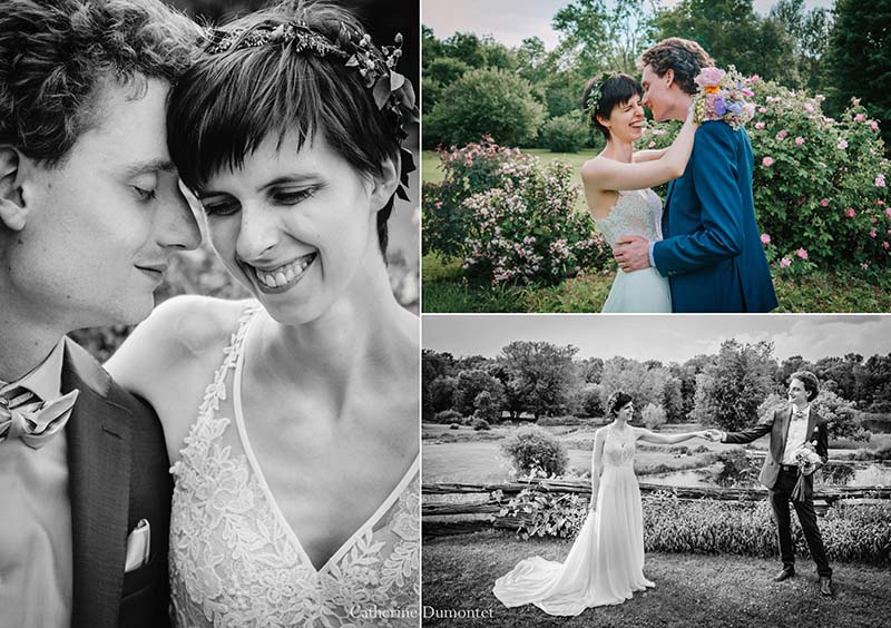 Les nouveaux mariés au Vieux Moulin à Rigaud