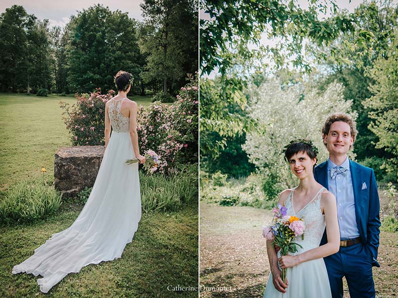 Les nouveaux mariés au Vieux Moulin à Rigaud