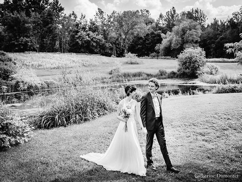 Les mariés au Vieux Moulin à Rigaud