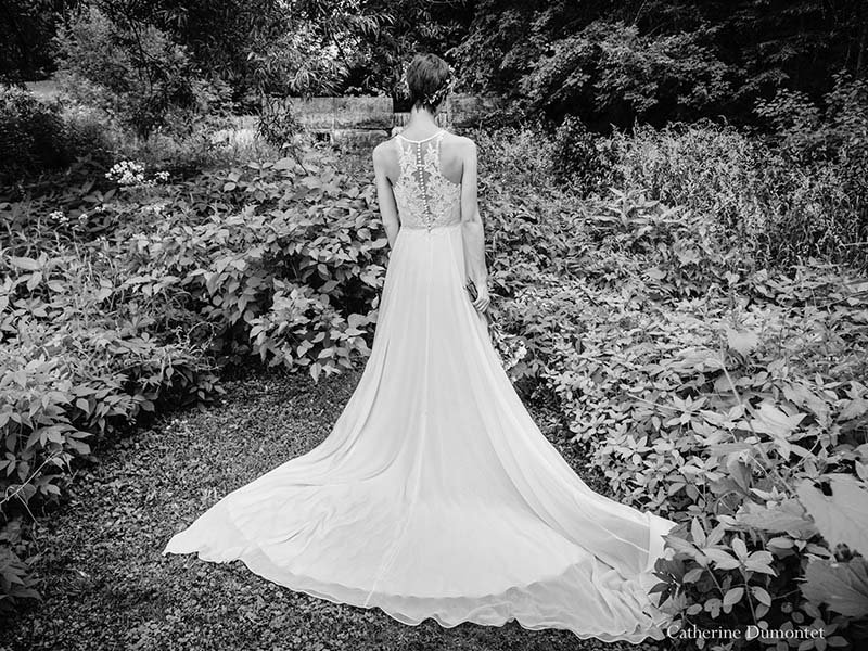 une mariée au Vieux Moulin à Rigaud