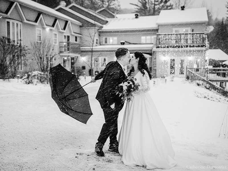 Mariage en hiver au Manoir Montpellier