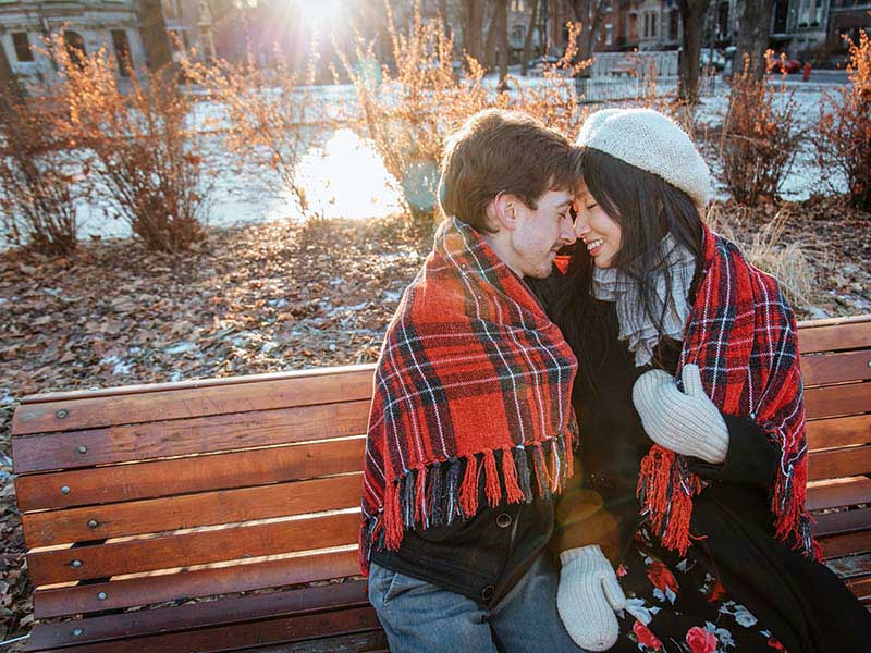 séance de fiançailles à Montréal Québec