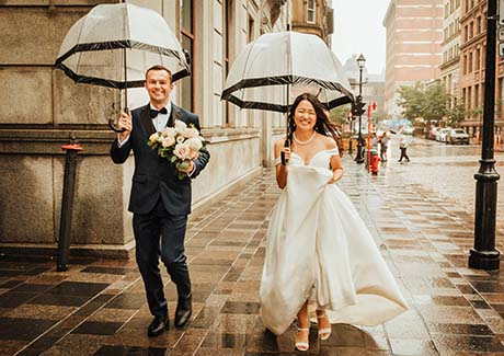 wedding photography in the old port of Montreal