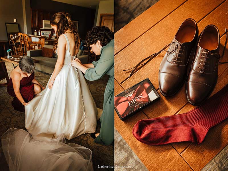 Préparatifs des mariés