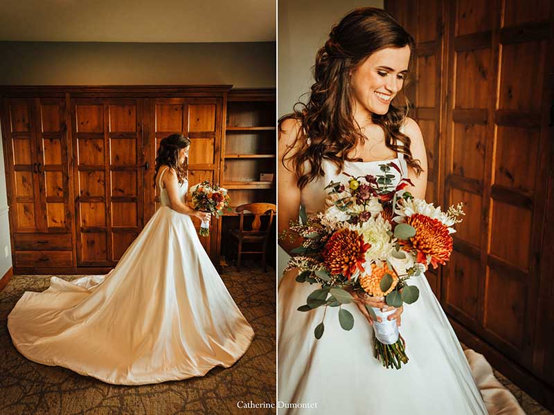 Portraits de la mariée avant la cérémonie