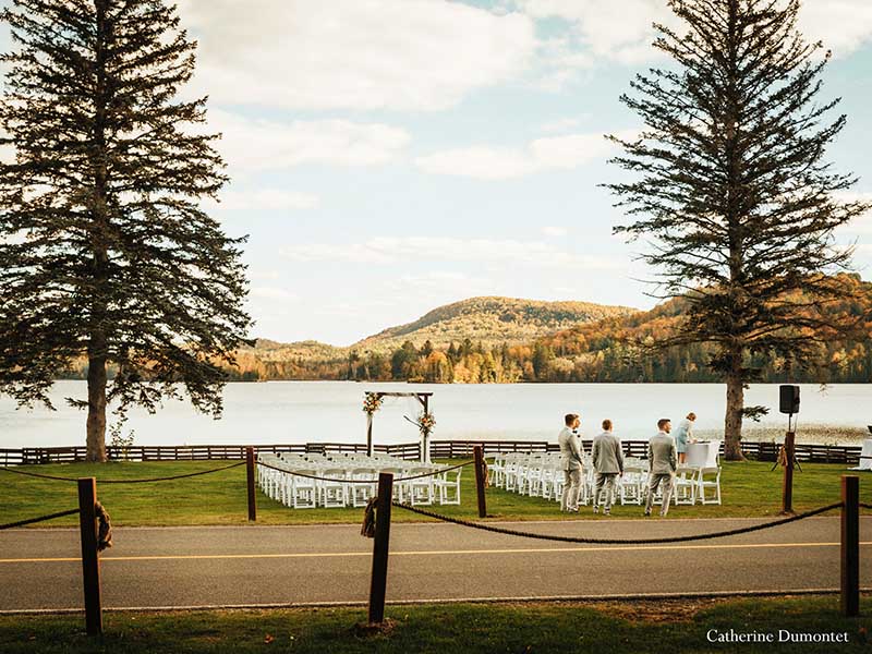 cérémonie de mariage au grand lodge