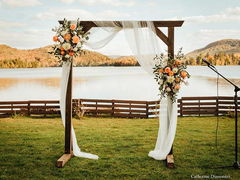 cérémonie de mariage au grand lodge