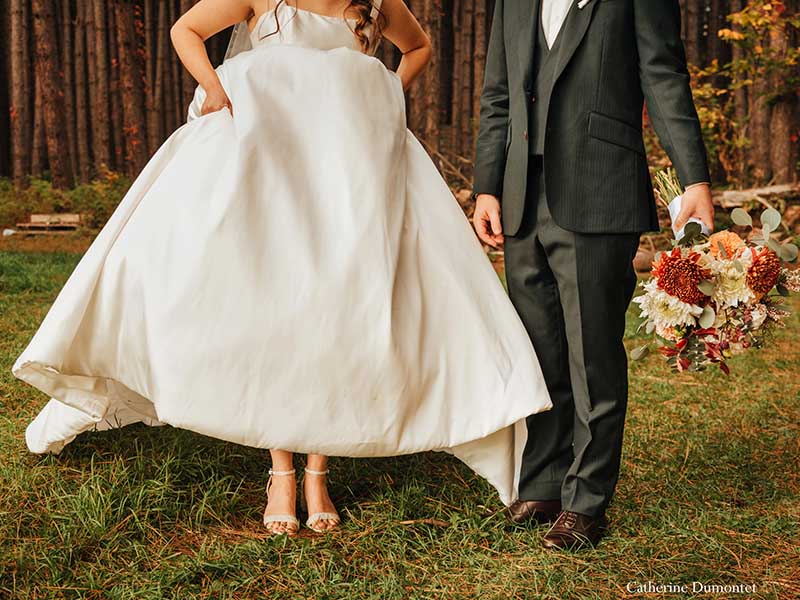 mariage d'automne à Mont-Tremblant