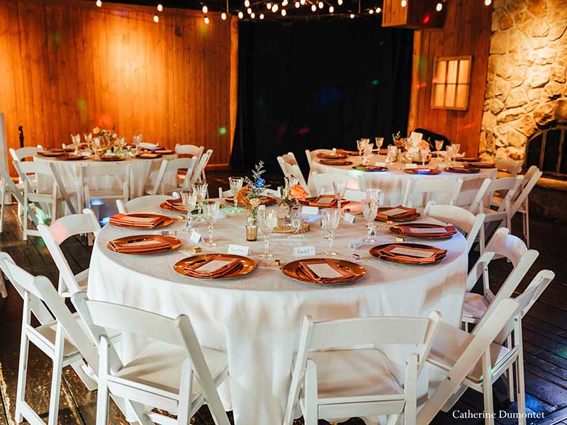 décoration mariage au Grand Lodge tremblant