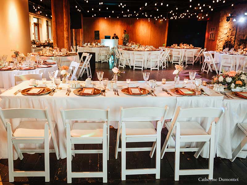 décorations mariage au Grand Lodge tremblant