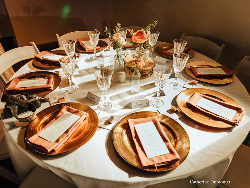 décorations mariage au Grand Lodge tremblant