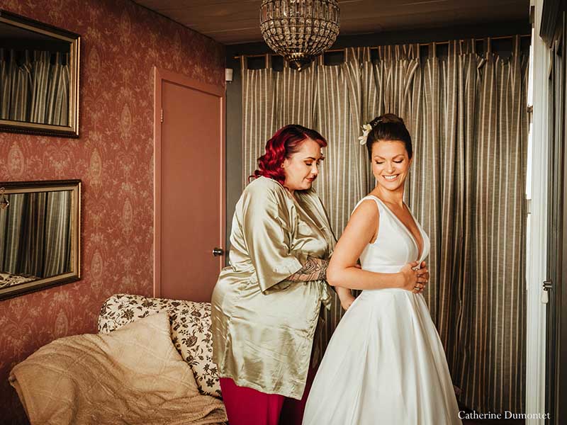 préparatifs de la mariée au Studio de Caroline Théorêt maquilleuse