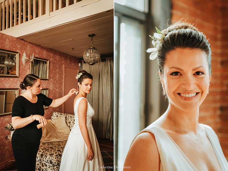 préparatifs de la mariée au Studio de Caroline Théorêt maquilleuse