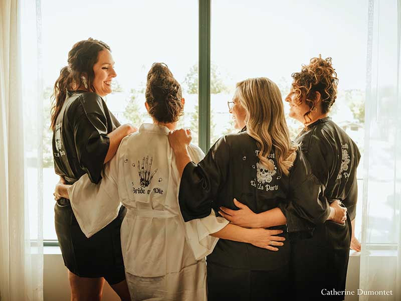 préparatifs mariage à l'Hôtel Château Joliette